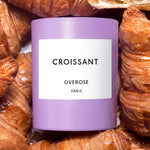 Overose Croissant scented candle captures the romantic air of Paris. The aroma of freshly baked Croissant from the bakery at the corner of the small street near the river Seine