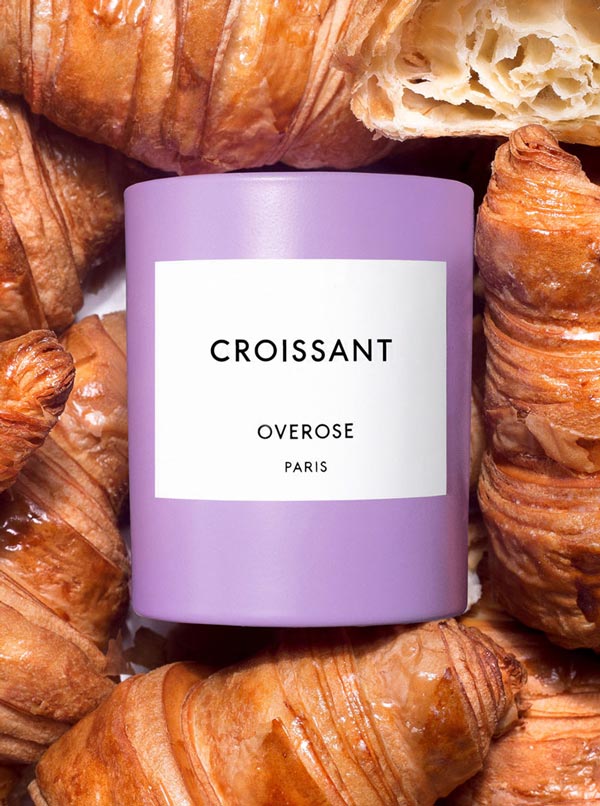 Overose Croissant scented candle captures the romantic air of Paris. The aroma of freshly baked Croissant from the bakery at the corner of the small street near the river Seine